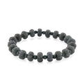 Natural Olmec Jadeite 130.00 ctw Carved Beaded Stretch Bracelet - Sticky add to cart bar