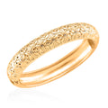 Diamond-cut Bangle Bracelet in Goldtone (6.75 In) - Sticky add to cart bar