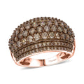 D'Joy Mult Color Diamond (Natural & IR) Ring in Rhodium Over Sterling Silver (Size 10.0) 2.00 ctw - Sticky add to cart bar