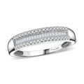 Doorbuster D'Joy Diamond Ring in Rhodium Over Sterling Silver (Size 8.0) 0.25 ctw - Sticky add to cart bar