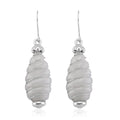 D'Joy Natural Jade 31.00 ctw Carved Dangle Earrings in Rhodium Over Sterling Silver - Sticky add to cart bar
