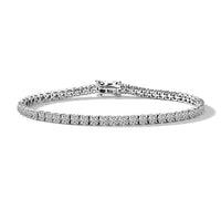 950 Palladium and 10K White Gold Luxuriant Lab Grown Diamond (E-F, VS) Tennis Bracelet (6.50 In) 5.15 ctw