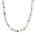 EverTrue Sesame Jasper Fancy Beaded Necklace in Stainless Steel 265.00 ctw (18 Inches) - Sticky add to cart bar