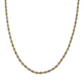 Rope Chain Necklace in ION Plated YG and Stainless Steel 20-22 Inches - Sticky add to cart bar