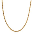 Rope Chain Necklace in ION Plated YG Stainless Steel 20-22 Inches - Sticky add to cart bar
