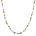 ION Plated YG and Stainless Steel Wave Link Necklace (20-22 Inches) - Sticky add to cart bar