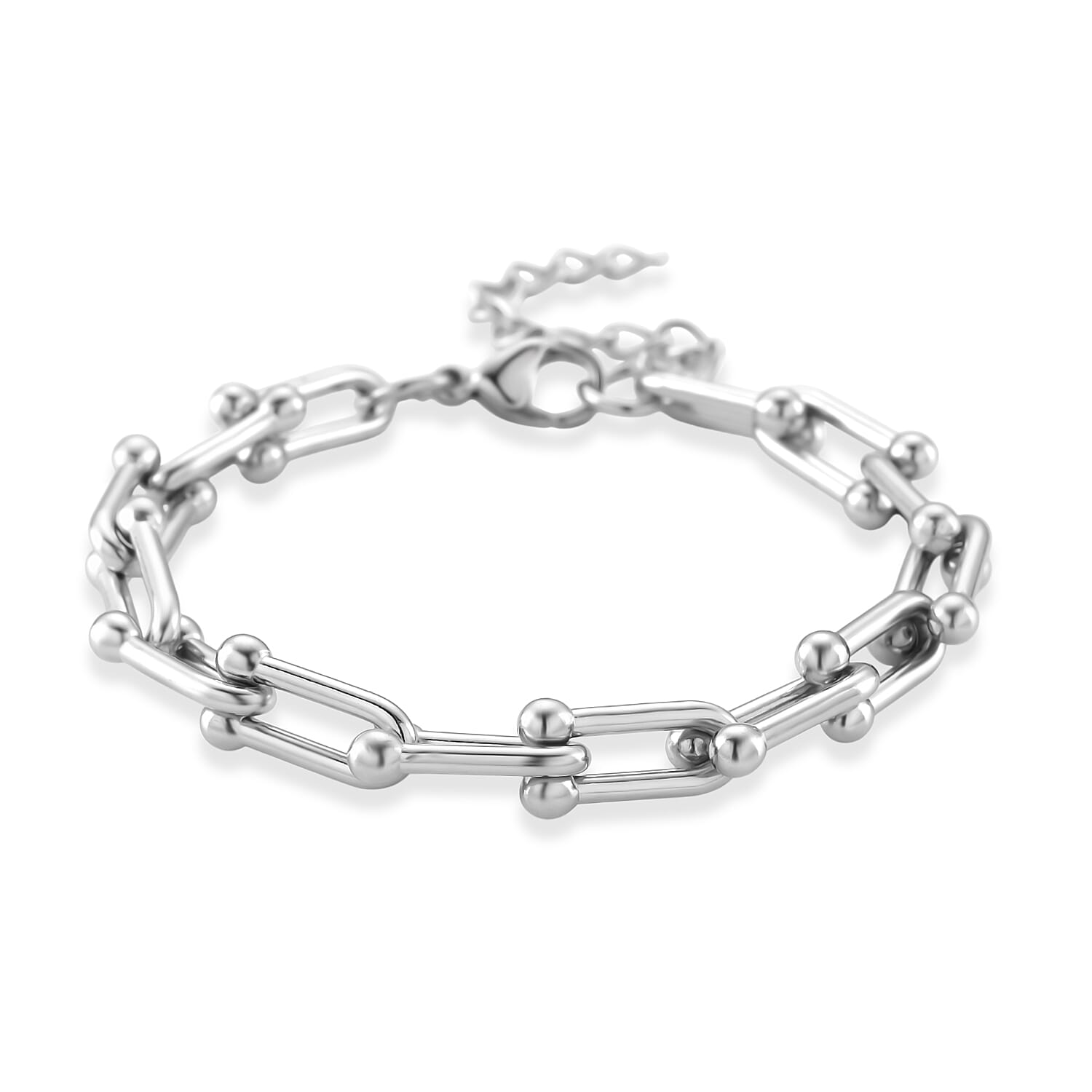 U-Link Chain Bracelet in Stainless Steel (7.00 In)