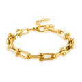 U-Link Chain Bracelet in Stainless Steel (7.00 In) - Sticky add to cart bar