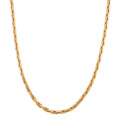 Hammer Circular Link Necklace in ION Plated YG and Stainless Steel 20-22 Inches - Sticky add to cart bar