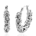 Byzantine Hoop Earrings in ION Plated YG Stainless Steel - Sticky add to cart bar