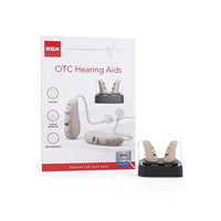Closeout RCA Behind the Ear Hearing Aid with Rechargeable Stand