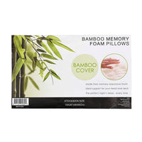 Bamboo Comfort Memory Foam Pillow with Removable Cover - Standard/Queen