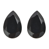 Set of 2 Black Onyx (Pear 9x6 mm) 2.01 ctw
