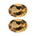 Set of 2 Brazilian Citrine (Oval 7x5 mm) 1.29 ctw - Sticky add to cart bar