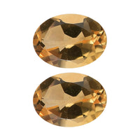 Set of 2 Brazilian Citrine (Oval 7x5 mm) 1.29 ctw