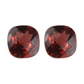 Set of 2 AA Mozambique Garnet (Cushion 5x5 mm) 1.23 ctw - Sticky add to cart bar