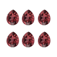 Set of 6 AA Mozambique Garnet (Pear 5x4 mm) 2.33 ctw