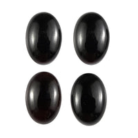 Set of 4 Black Onyx (Oval 6x4 mm) 1.60 ctw
