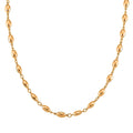 Bold Rounded Link Necklace (20-22 Inches) in ION Plated YG Stainless Steel - Sticky add to cart bar