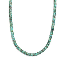D'Joy Royston Turquoise Beaded Necklace in Rhodium Over Sterling Silver 58.00 ctw (18-20 Inches)