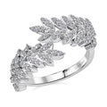 Luxuriant Lab Grown Diamond  Fancy Ring in Rhodium OverSterling Silver 0.99 ctw - Sticky add to cart bar