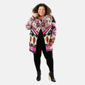 VERTIGO Pink Western Floral Knit Cardigan L - Sticky add to cart bar