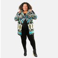 VERTIGO Pink Western Floral Knit Cardigan L - Sticky add to cart bar