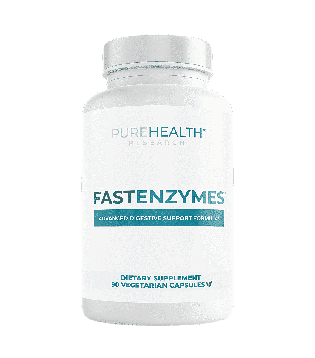 PureHealth Research Fast Enzymes Dietary Supplement 90 Vegetarian Capsules