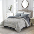 Bibb Home 8pc Gray Madison Down Alternative Bed in a Bag Set - King - Sticky add to cart bar