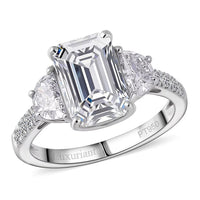 IGI Certified Luxuriant 950 Platinum Luxuriant Lab Grown Diamond (E-F, VS) Ring (Size 10.0) 4.00 ctw