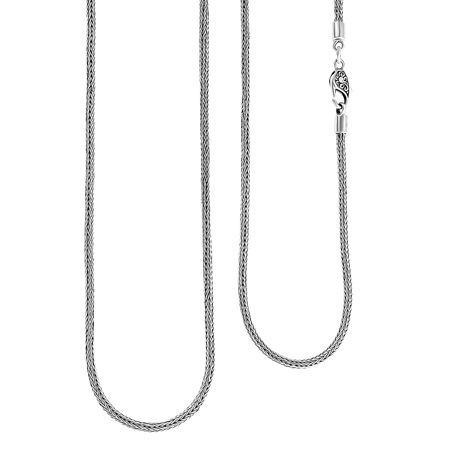 Doorbuster D'Joy Bali Legacy Sterling Silver Tulang Naga Chain Necklace (36 Inches) (29.15 g)