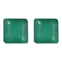 Asscher Cut Green Onyx (Oct 7x7 mm) 2.95 ctw