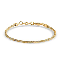 D'Joy Bali Legacy Tulang Naga Chain Bracelet in 22K Vermeil Yellow Gold Over Sterling Silver (8.00 In) 7.20 Grams
