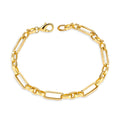 Luxoro Essential Link Chain Bracelet in 10K Yellow Gold (7.25 In) 2.60 Grams - Sticky add to cart bar