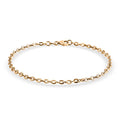 10K Yellow Gold Rolo Link Chain Bracelet (6.50 In) (0.93 g) - Sticky add to cart bar