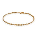 Rope Chain Bracelet in 10K Yellow Gold (7.25 In) 1.32 Grams - Sticky add to cart bar