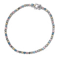Luxuriant Lab Grown Multi Diamond SI 3.75 ctw Bracelet in Rhodium Over Sterling Silver (6.50 In) - Sticky add to cart bar