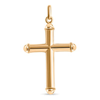 Cross Pendant without Chain in 10K Yellow Gold 1.35 Grams