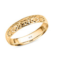 Doorbuster 10K Yellow Gold Diamond-cut Band Ring (Size 8.0) (1.62 g) - Sticky add to cart bar