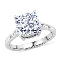 IGI Certified 950 Platinum Luxuriant Lab Grown Diamond (E-F, VS) Solitaire Ring (Size 8.0) (5 g) 3.00 ctw