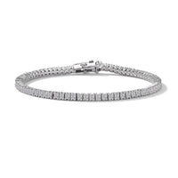 One Time Only Luxuriant Lab Grown Diamond (E-F, VS) Bracelet in Rhodium Over Sterling Silver (6.50 In) 5.00 ctw