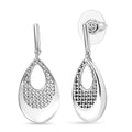 D'Joy Drop-shaped Silhouette Earrings in Rhodium Over Sterling Silver 6.15 Grams - Sticky add to cart bar