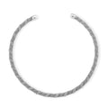 Twisted Texture Necklace in Silvertone 16 Inches - Sticky add to cart bar