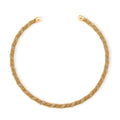 Twisted Texture Necklace in Goldtone 16 Inches - Sticky add to cart bar