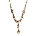 D'Joy Golden Turkizite and Moissanite 2.35 ctw Necklace in 18K Vermeil Yellow Gold Over Sterling Silver 18 Inches - Sticky add to cart bar