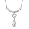 D'Joy Blooming Vines Necklace in Rhodium Over Sterling Silver 5.26 Grams 18 Inches - Sticky add to cart bar