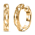 D'Joy Sand Texture Hoop Earrings in 18K Vermeil Yellow Gold Over Sterling Silver 6.05 Grams - Sticky add to cart bar