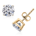 Luxuriant Lab Grown Diamond G-H SI 2.00 ctw Solitaire Stud Earrings in 10K Yellow Gold - Sticky add to cart bar