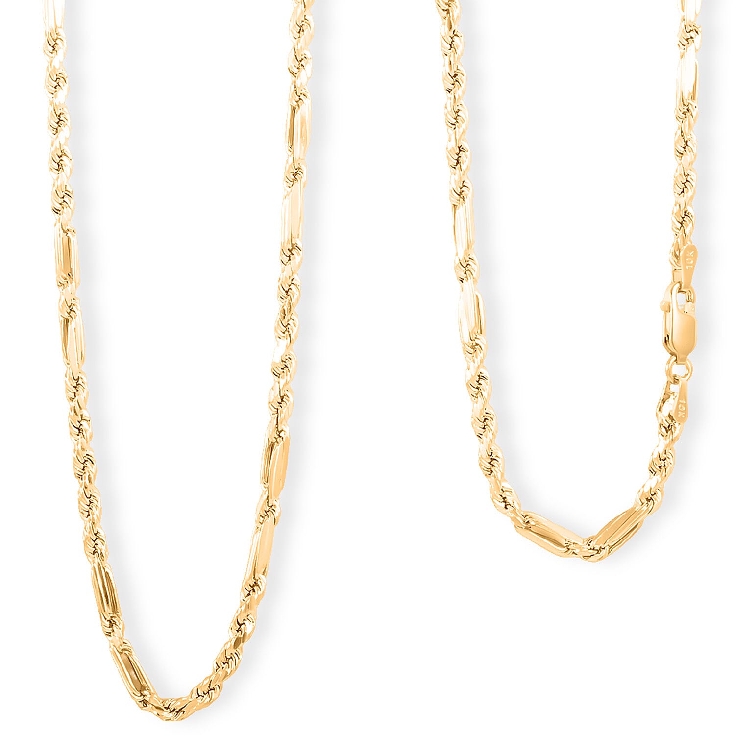 3mm Milano Chain Necklace in 10K Yellow Gold 6.2 Grams 24 Inches