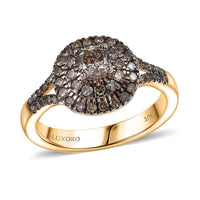 Luxoro 10K Rose Gold Natural Champagne Diamond Ring (Size 8.0) 1.00 ctw